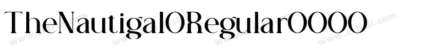 TheNautigal Regular字体转换